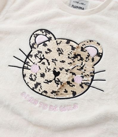 Buzo Infantil Calentito con Tigre en Lentejuelas - Talle 5 a 14 años 6