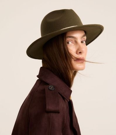 Sombrero con Cordas en el Ala  y Lineas Contrastantes 5