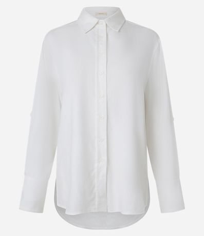 Camisa Básica en Viscolino con Abotonado
