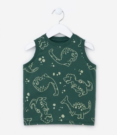 Musculosa Infantil con Estampa de Dinos - Talle 1 a 5 años