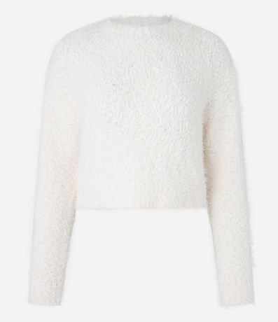 Suéter Slim en Punto con Pelitos 4