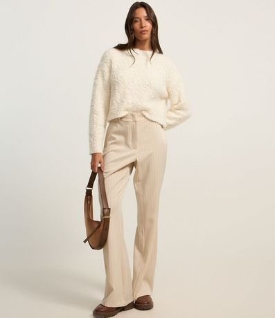 Suéter Slim en Punto con Pelitos 2