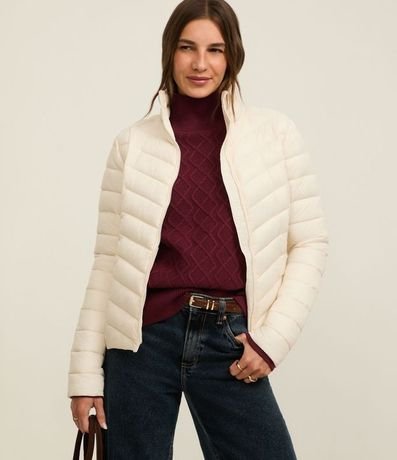 Campera Puffer Ultraligera en Poliamida con Bolsita
