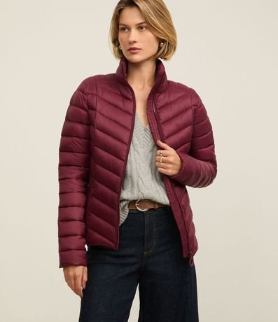 Campera Puffer Ultraligera en Poliamida con Bolsita