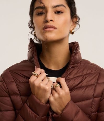 Campera Puffer Ultraligera en Poliamida con Bolsita 4