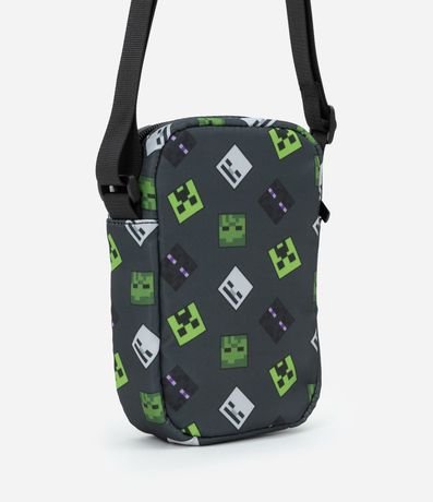 Cartera Transversal Infantil con Bolsillo y Estampa Minecraft - Talle único 3