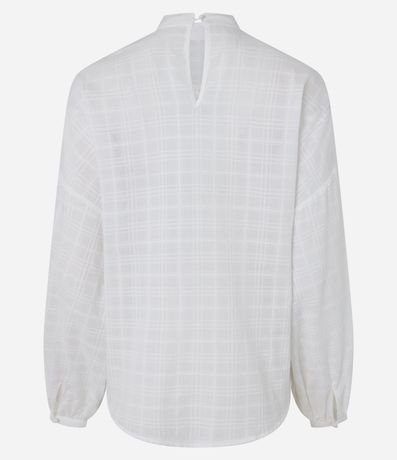 Blusa Bata Maquinetada en Algodón con Volados 8