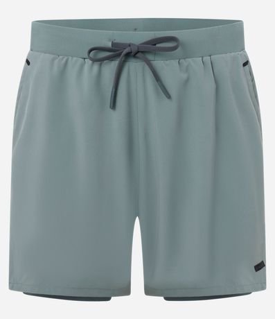 Bermuda Deportiva con Short de Compresión 9