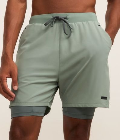 Bermuda Deportiva con Short de Compresión 2