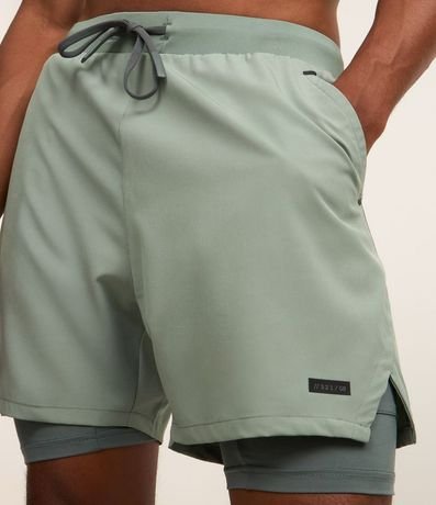 Bermuda Deportiva con Short de Compresión 6