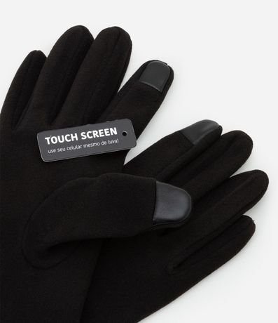 Guante en Gamuza con Detalle Dedal Touch Screen 4