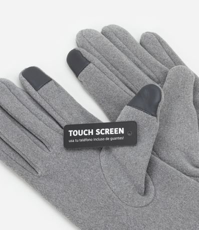 Guante en Gamuza con Detalle Dedal Touch Screen 4