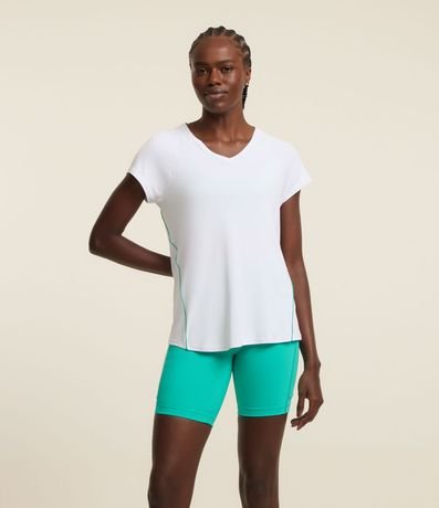 Remera Deportiva en Microfibra con Friso