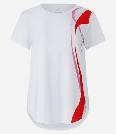 Remera Deportivo con Estampa Ondas en el Lateral