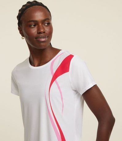 Remera Deportivo con Estampa Ondas en el Lateral 1