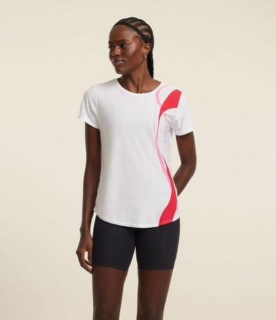 Remera Deportivo con Estampa Ondas en el Lateral 2