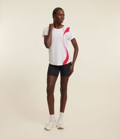 Remera Deportivo con Estampa Ondas en el Lateral 3
