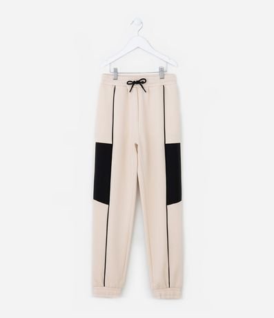 Pantalón Jogger Infantil con Recortes Contrastantes - Talle 5 a 14 años 1