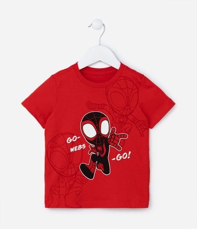 Remera Infantil con Estampa Spidey Brilla en la Oscuridad - Talle 2 a 5 años