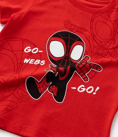 Remera Infantil con Estampa Spidey Brilla en la Oscuridad - Talle 2 a 5 años 4