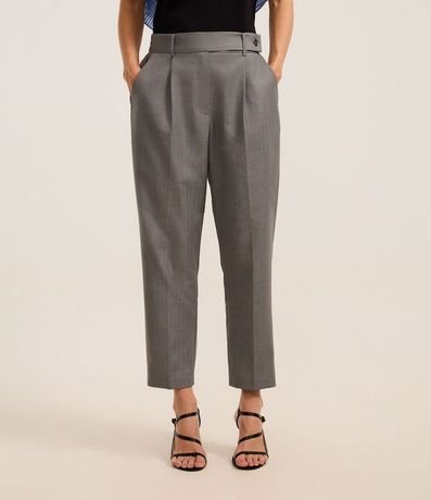 Pantalón Carrot Sastrería con Cintura Traspasado 3