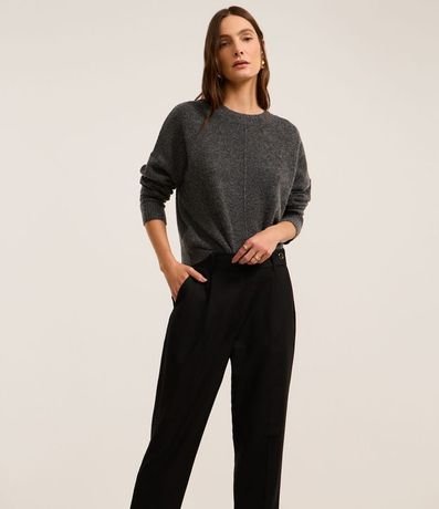 Pantalón Carrot Sastrería con Cintura Traspasado 2