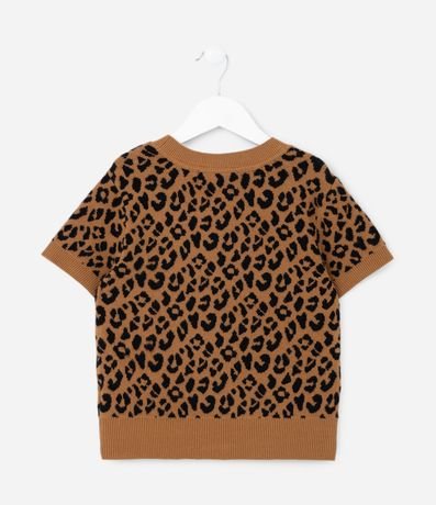 Blusa Infantil con Estampa Leopardo - Talle 5 a 14 años 2