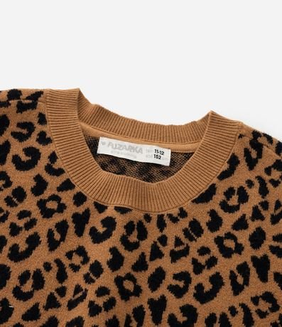 Blusa Infantil con Estampa Leopardo - Talle 5 a 14 años 4
