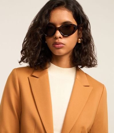 Blazer en Punto Roma Sastrería con Botones Escudo 4