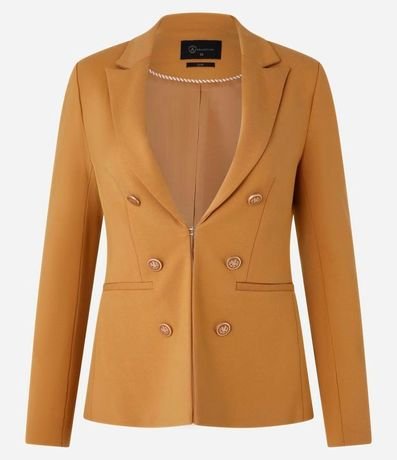 Blazer en Punto Roma Sastrería con Botones Escudo 6