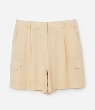 Bermuda en Viscolino con Bolsillos Cargo Curve & Plus Size 4