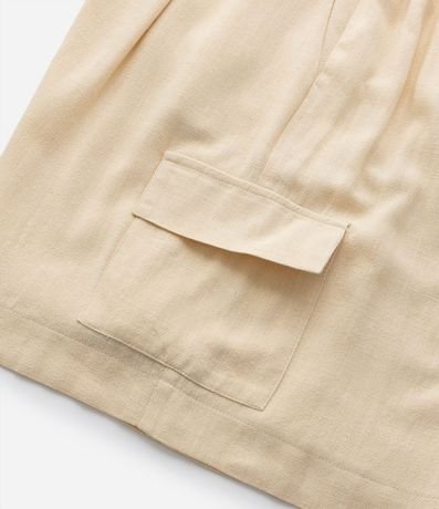 Bermuda en Viscolino con Bolsillos Cargo Curve & Plus Size 7