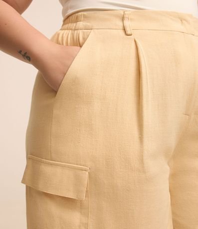 Bermuda en Viscolino con Bolsillos Cargo Curve & Plus Size 3