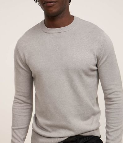 Suéter en Malla con Textura de Cuadros Grid 4