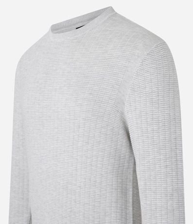 Suéter en Malla con Textura de Cuadros Grid 7