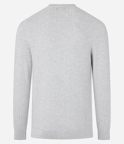 Suéter en Malla con Textura de Cuadros Grid 8