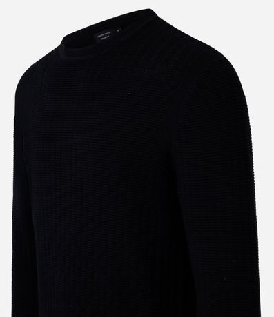 Suéter en Malla con Textura de Cuadros Grid 8