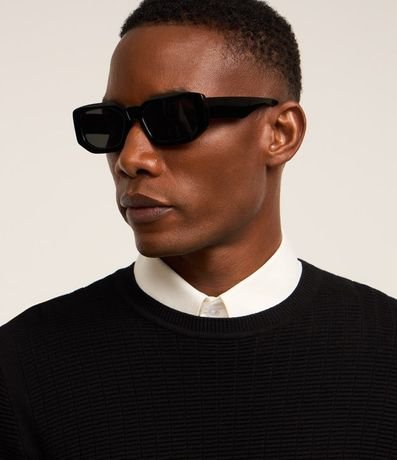 Suéter en Malla con Textura de Cuadros Grid 6