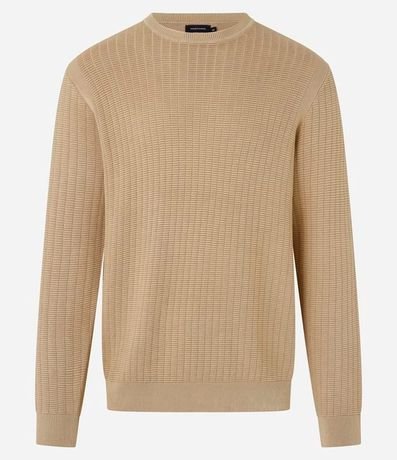 Suéter en Malla con Textura de Cuadros Grid 9