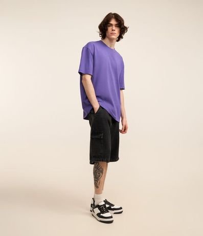 Remera Relaxed en Algodón con Efecto Grueso 2