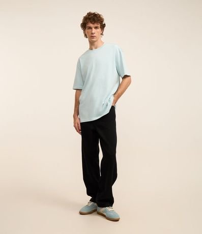Remera Relaxed en Algodón con Efecto Grueso 2