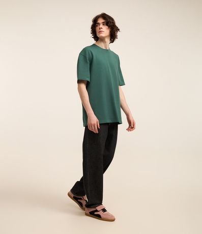 Remera Relaxed en Algodón con Efecto Grueso 2