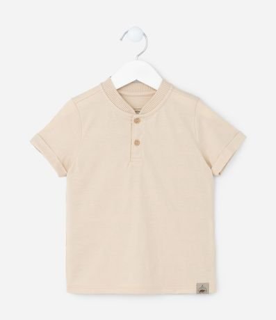 Camisa Infantil con Cuello Henley - Talle 1 a 5 años