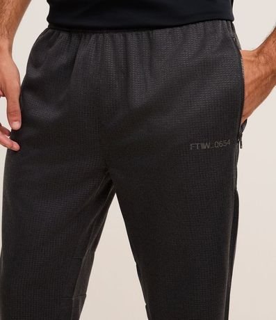 Pantalón Deportiva con Textura y Bolsillos con Cremallera 3