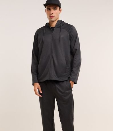 Pantalón Deportiva con Textura y Bolsillos con Cremallera 4