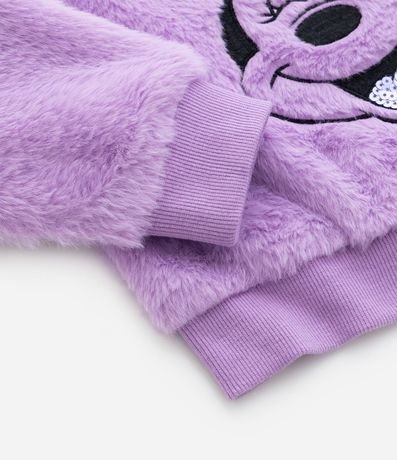 Saco Infantil en Fleece con Bordado de Minnie - Talle 2 a 8 años 4