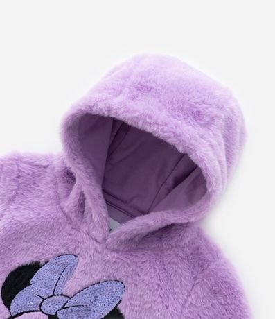 Saco Infantil en Fleece con Bordado de Minnie - Talle 2 a 8 años 5