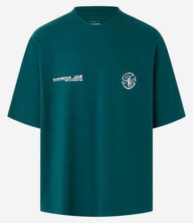 Remera Overboxy en Algodón con Estampa Lettering 5