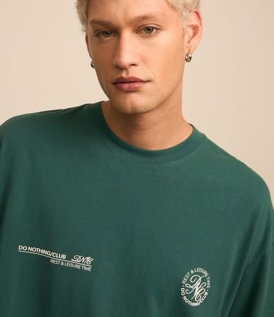 Remera Overboxy en Algodón con Estampa Lettering 4