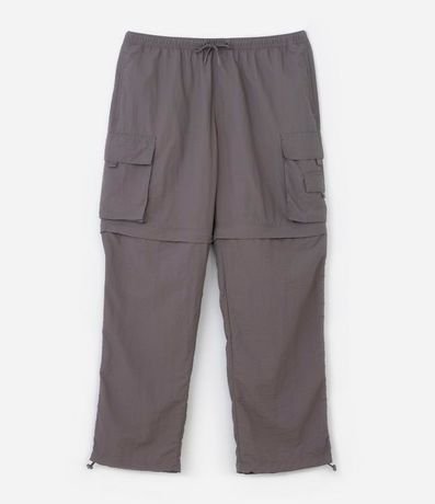 Pantalón Paper Touch Vira Bermuda con Puxador en la Parte Baja 8